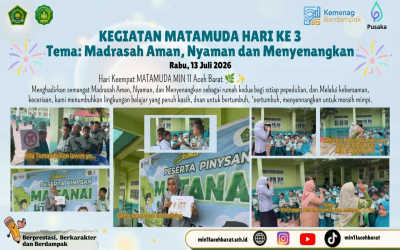 Bangun Lingkungan Bebas Perundungan, MIN 11 Aceh Barat Usung Tema 